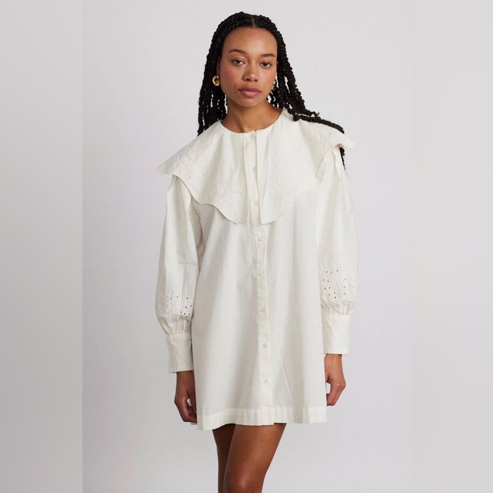 Damson Madder mimi mini dress - off white broderie NWT